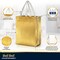 Gold Gift Bags Medium Size – Set of 12 Reusable Gold Gift Bags With Handles - Perfect Party Favor Bag for Christmas Holidays, Wedding, Bachelorette Party Favors and Goodies – 8W x 4D x 10H